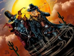 Ghost rider and spawn aura farming Meme Template