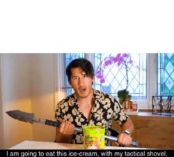 Markiplier Ice Cream Tactical Shovel Meme Template