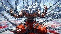 Goku chained up Meme Template