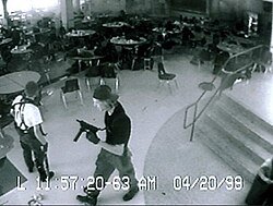 Dylan Klebold and Eric Harris in columbine lunchroom Meme Template