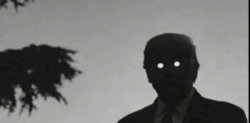 Trump laser eyes  B&W Meme Template