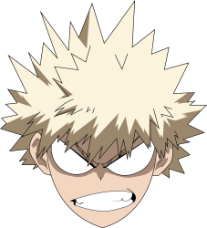 bakugo head Meme Template