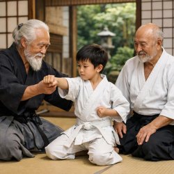 2 Sensi teaching a pupil Meme Template