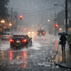 raining hard Meme Template