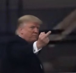 Trump Flip Off Meme Template