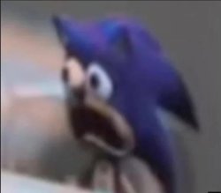 Horrified Sackboy sonic Meme Template