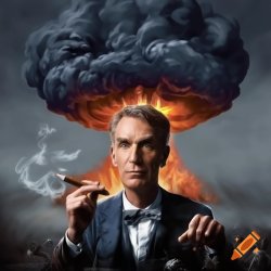 Bill Nye smoking Meme Template