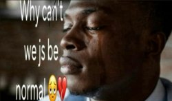 why cant we js be normal Meme Template