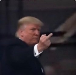 Trump gives the finger Meme Template