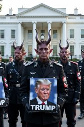 Nazi Demons trump MAGA Meme Template