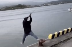 Fishing fail Meme Template