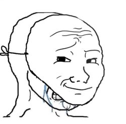 soyjak fake smile Meme Template