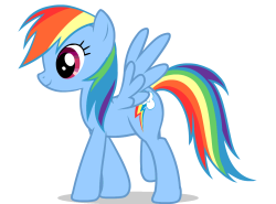 Rainbow dash walking Meme Template