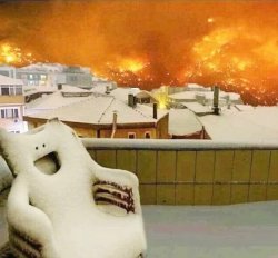 Chair causing fire Meme Template