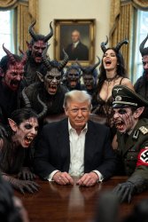 Trump Evil Demons Lucifer Nazis Republican Meme Template