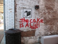 portal cake is a lie Meme Template