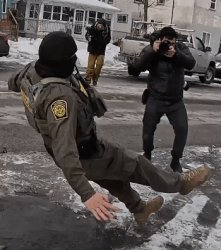 Ice agent slip Meme Template