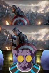 En ese momento, Lord Beerus sintio el verdadero terror... Meme Template