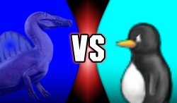 Spinosaurus Vs. SuperTux Meme Template
