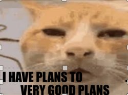 I have plans to ___. Very good plans Meme Template