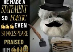 he made a statement so poetic Meme Template
