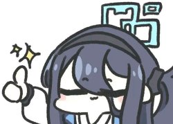 Arisu Thumbs up (Blue Archive) Meme Template