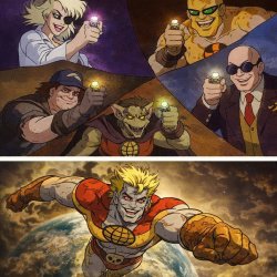 Captain Pollution Meme Template