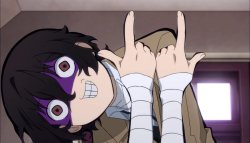 Dazai after eating the mushroom Meme Template