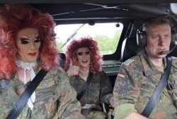 German soldiers on their way to Greenland Meme Template