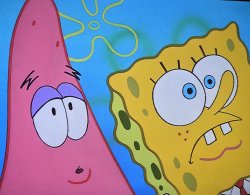 Sponge and patrick Meme Template