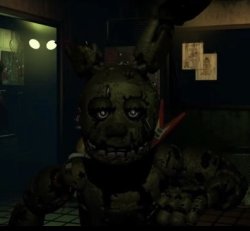 Springtrap pooping gunny Meme Template