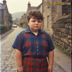 Scottish boy wears kilt Meme Template