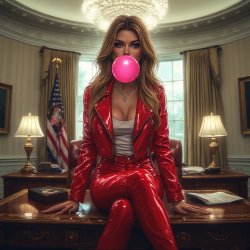 Sexy woman in the Oval Office Meme Template