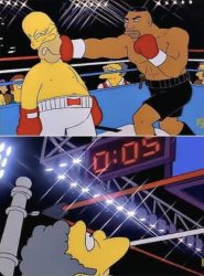 homer simpson vs frederic tatum Meme Template
