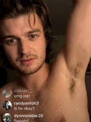 Joe Keery's armpit Meme Template