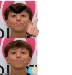 Chase FGTeev Drake Meme Meme Template