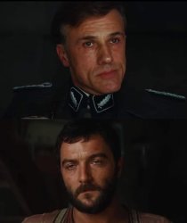 Hans Landa Interrogation Meme Template