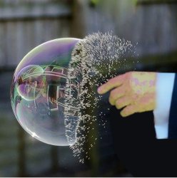 Trump bursting bubble Meme Template