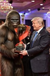 Bigfoot and Donald Trump Meme Template