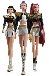 Rumi Zoey and Mira (Huntrix) Golden Meme Template