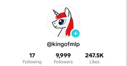 TikTok @kingofmlp February 7th, 2024. Meme Template