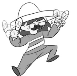 Undernovela dancing Frisk Meme Template