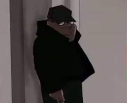 Peter Griffin in a black suit Meme Template