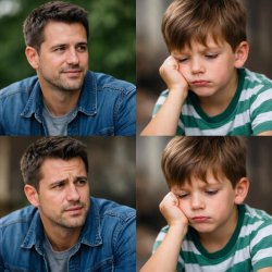 make for frames the first one is a man the second one is a kid t Meme Template