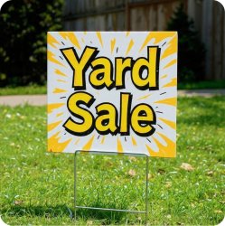 Yard sale sign Meme Template