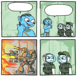 Blue elf showing them Meme Template