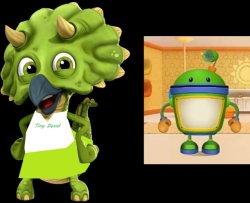 Tiny and bot Meme Template