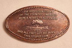 Trump Nobel Prize Souvenir Coin Meme Template