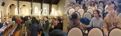 protesters disrupt and terrorize church members Meme Template