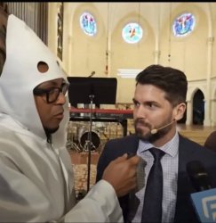 Don Lemon church invasion KKK outfit Meme Template